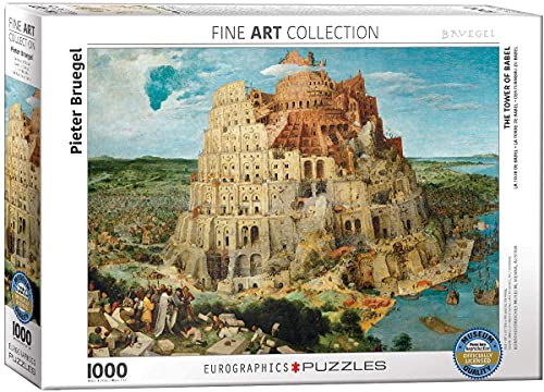 empireposter Pieter Bruegel - Der Turmbau zu Babel - 1000 Teile Puzzle im Format 68x48 cm