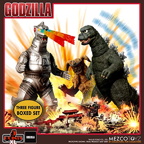 Mezco Godzilla vs Mechagodzilla 3er-Set (1974) Actionfigur Deluxe Boxed Set aus Kunststoff