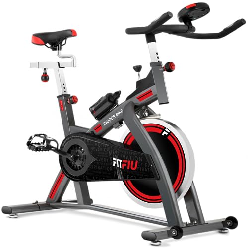 Fitfiu Fitness besp-24, Indoor-Fahrrad, Rad von Trägheit von 24 kg Unisex – Erwachsene, schwarz, M