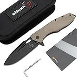 Böker Plus Unisex - Erwachsene Caracal Folder Tactical Taschenmesser, Khaki, 21,3 cm