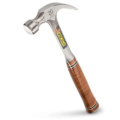 Estwing - E20C Curved Claw Hammer - Ledergriff 20 Unzen - ESTE20C