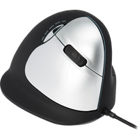 R-go He Mouse Ergonomische Maus, Groß (über 185mm), rechtshändig, drahtgebundenen - Maus - ergonomisch - Für Rechtshänder - 5 Tasten - kabelgebunden
