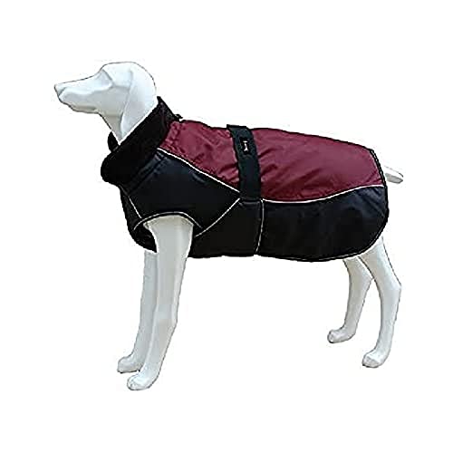 Freedog FD5000998 - Wasserdichter Mantel, für Hund, Granatfarbe