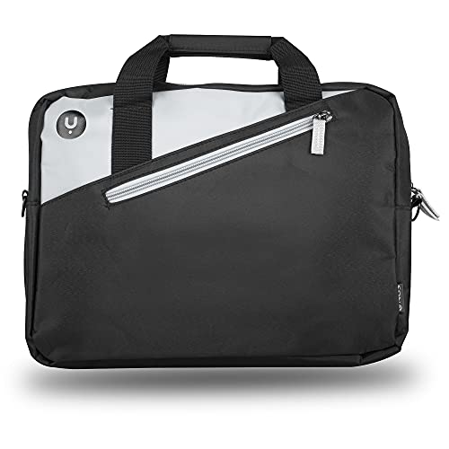 NGS GINGER BLACK14 - Aktentasche für Laptops bis zu 14 Zoll, mit Innenfächern und Außentasche, in schwarz und anthrazit