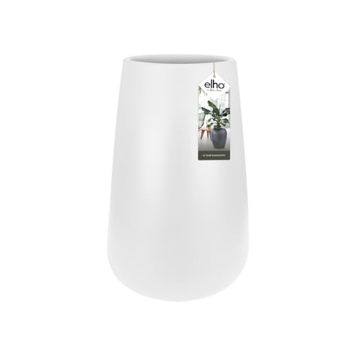 elho Pure Cone High 55 - Blumentopf für Innen & Außen - Ø 52.0 x H 84.3 cm - Weiß/Weiss