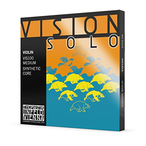 Thomastik 634266-Infeld VIS100 Vision Solo Violine Saiten komplett-Set 4/4 Größe Aluminium Wunde D