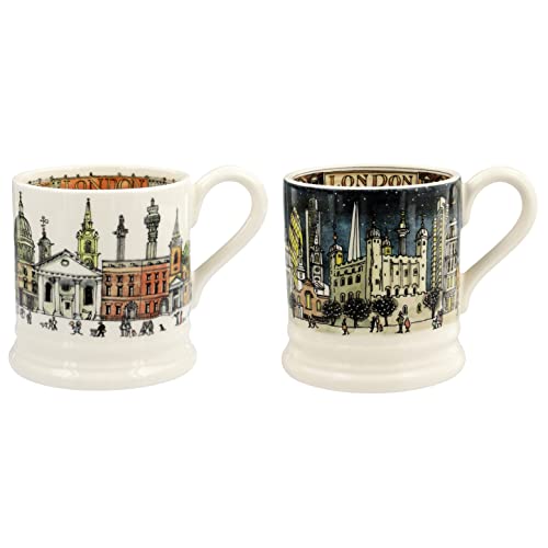 Emma Bridgewater London Set Of 2 1/2 Pint Mugs