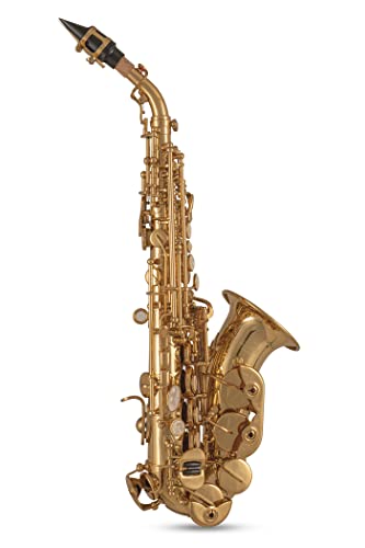 Roy Benson Bb Sopran Saxophon MODEL SG-302 gebogen lack., inkl. Etui