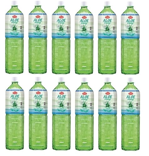 18 L Aloe Vera Drink 12x 1,5L Flasche Aloe Vera Saft AloeVera mit Fruchtfleisch