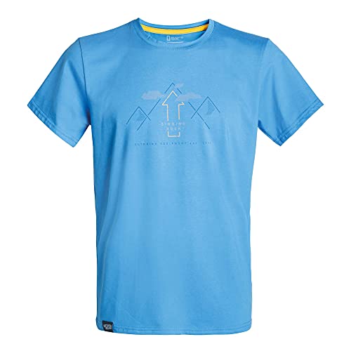 SINGING ROCK Herren Camiseta Mountain Hombre T-Shirt, blau, XL