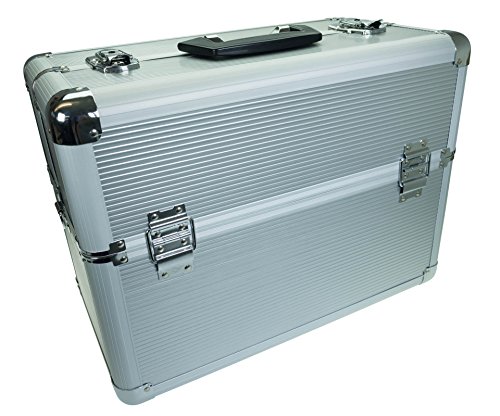 Aluminium Fotokoffer Pro Master 45 silber mit Trennwänden für große Foto- und Videoausrüstung