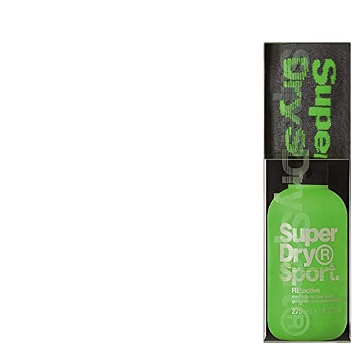 Gechenk-Set: 1x275ml Superdry SuperDry Sport Männer 2in1 Duschgel & Shampoo RE:active + Sneaker Superdry Sportsocken OneSize + Dustbag in Black