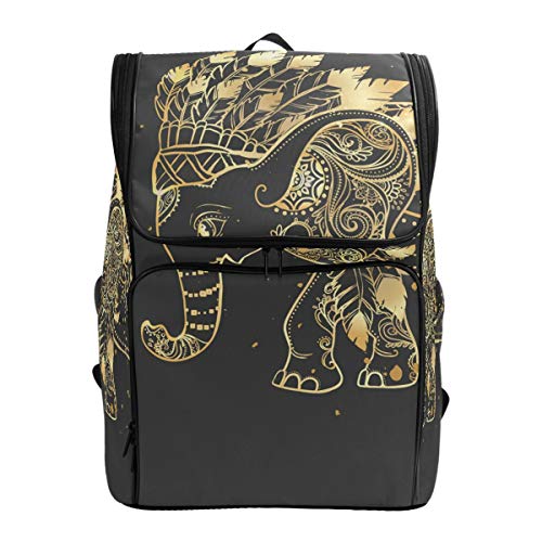 Fantasazio Rucksack mit Elefantenmotiv, für den Außenbereich, für Reisen, Wandern, Camping, Freizeit-Rucksack, groß