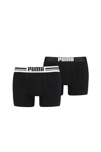 Puma Herren Boxershort Placed Logo Boxer 8er Pack, Größe:L;Farbe:black (200)