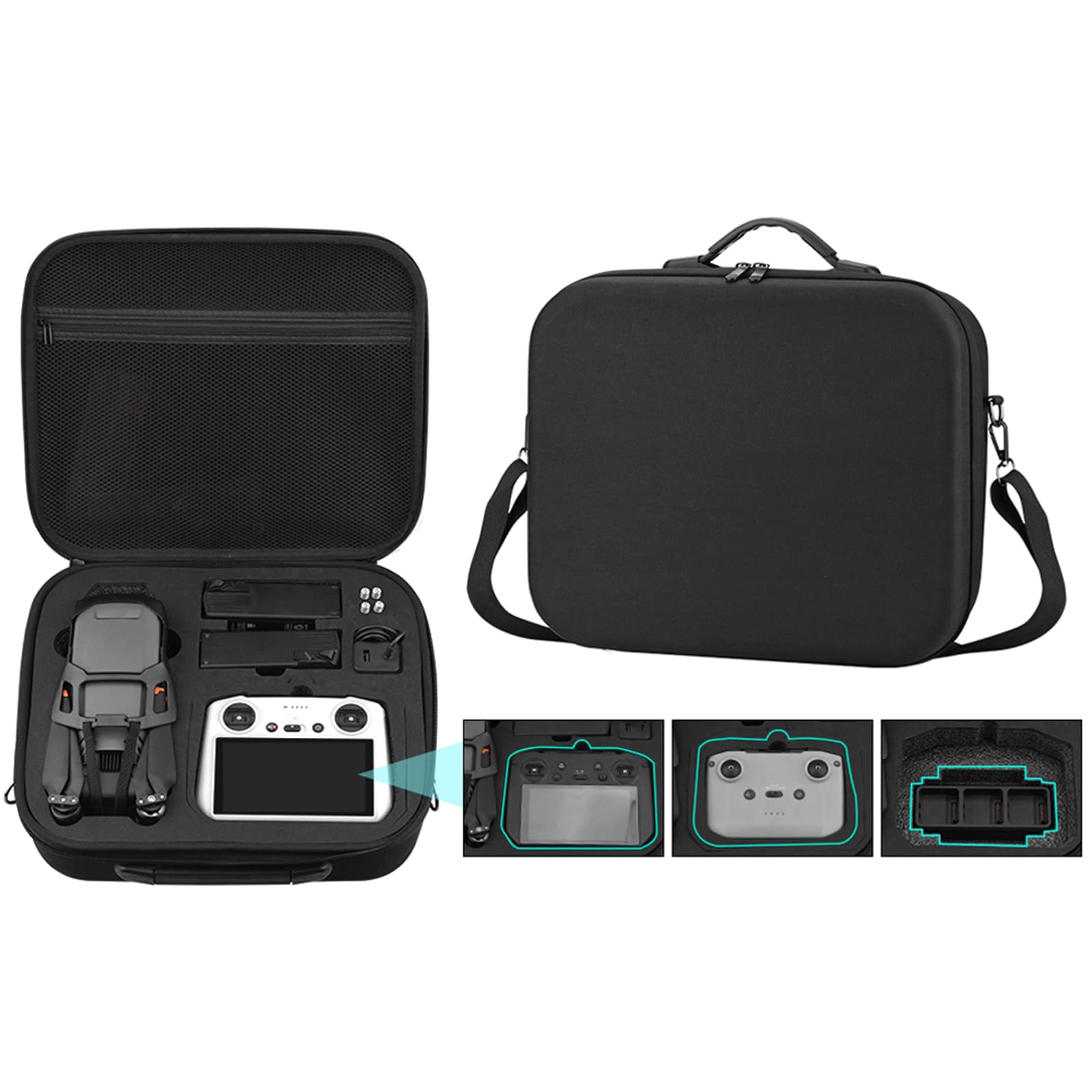 ZJRXM Mavic 3 Pro Tasche, Tragbare Reisetasche Tragetasche für DJI Mavic 3 Pro Drohne und Zubehör