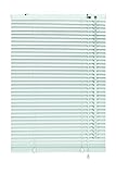GARDINIA Alu-Jalousie, Sichtschutz, Lichtschutz, Blendschutz, Wand- und Deckenmontage, Aluminium-Jalousie, Weiß, 120 x 140 cm (BxH)