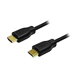 LogiLink CH0054 - HDMI High Speed mit Ethernet (V1.4) Kabel, 2X 19-pin Male (Gold), Schwarz, 15m, 15.00 m