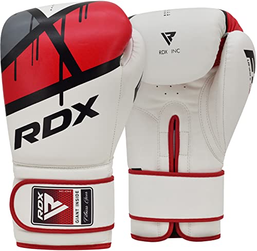 RDX Boxhandschuhe Muay Thai Boxsack Training Sparring Kickboxen Sandsack Maya Hide Leder Boxing Gloves (MEHRWEG)