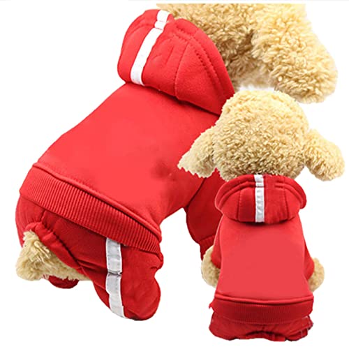 UKKO Hundemäntel Haustier Hund Kleidung Für Hunde Overalls Pet Jumpsuit Welpen Katze Kleidung Für Hund Mantel Dicke Haustiere Hunde Kleidung Chihuahua-4,Xs 0.5-1.2Kg