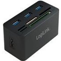 Logilink USB 3.0 Hub with All-in-One Card Reader - Hub - 3 x SuperSpeed USB 3.0 - Desktop (CR0042)