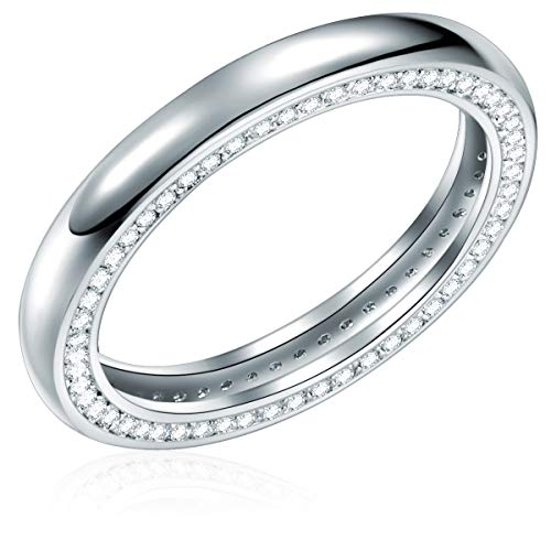 Rafaela Donata Damen-Ring Sterling Silber Zirkonia weiß - Ring mit Steinen weiss Memoirering