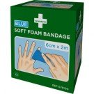 Cederroth Soft Foam Bandage blau 6cm x 2m 2er-Pack