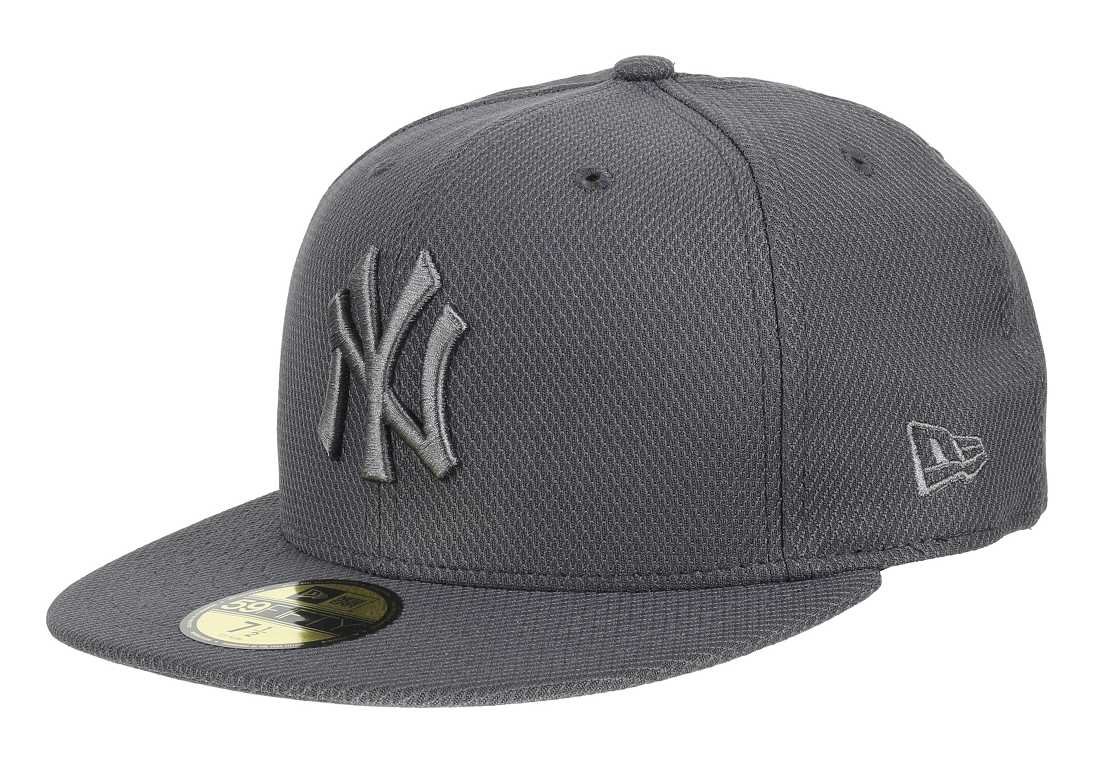 New Era New York Yankees MLB Diamond Era Essential Grey 59Fifty Basecap - 7 3/4-62cm (XXL)