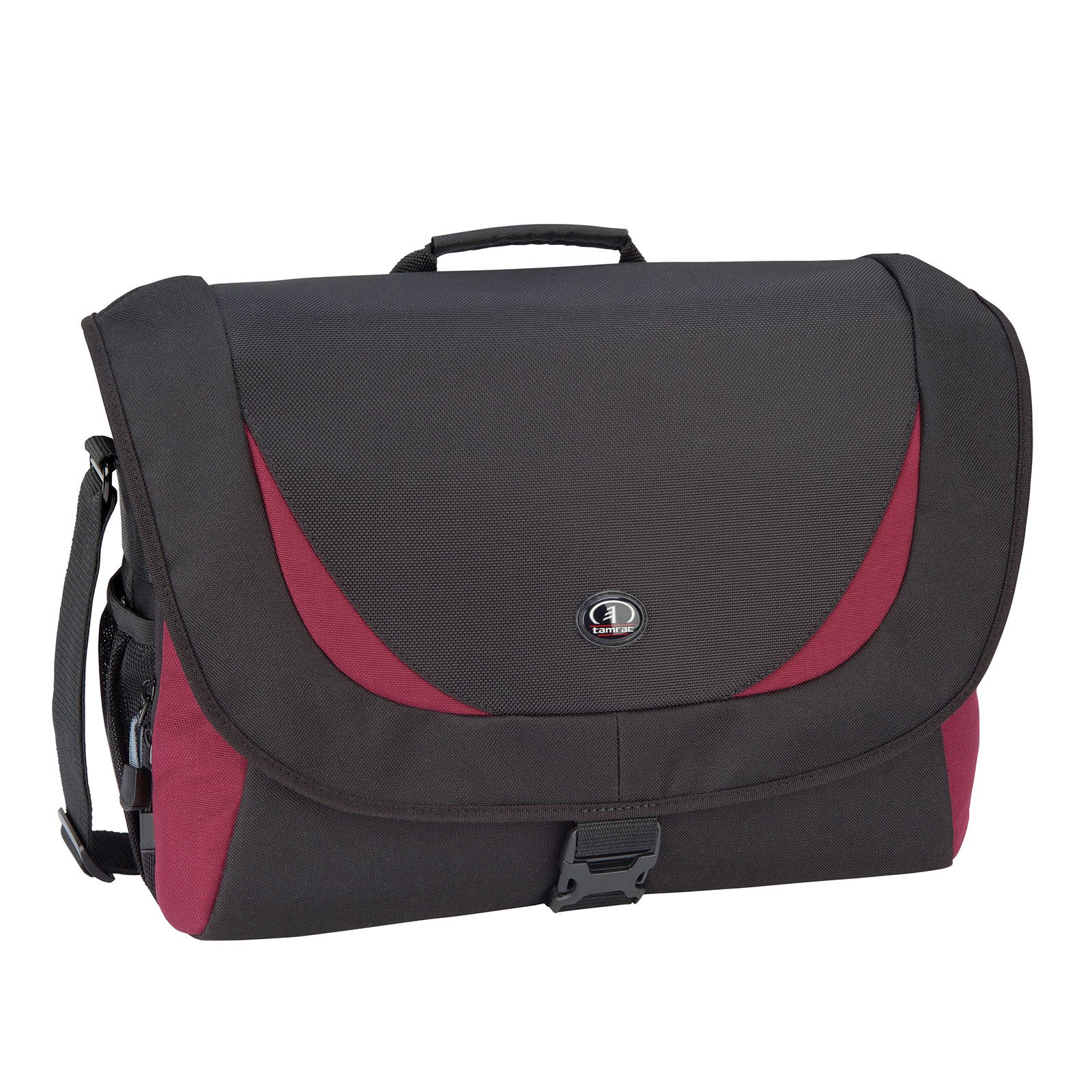 Tamrac Zuma 5 Schultertasche für DSLR-Kamera und Laptop schwarz/Burgundy