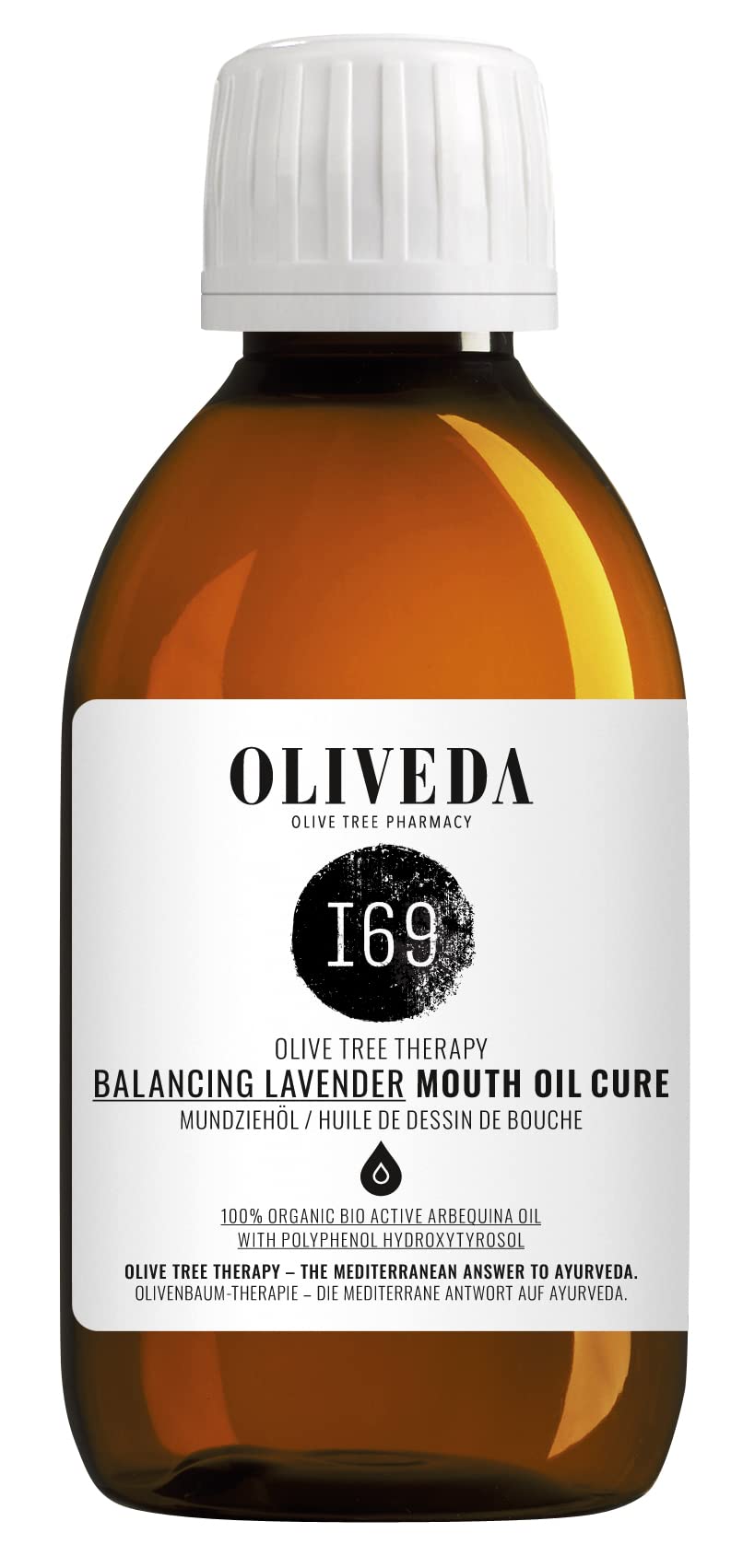 Oliveda I69 - Mundziehöl Balancing Lavender | Zahnöl, Öl ziehen, Ayuvedische Mundspülung - 200 ml