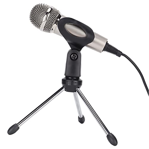 Heayzoki -Kondensatormikrofon-Set, Podcast-Mikrofon Studioaufnahme USB-Mikrofon für Live-Streaming, Desktop-Mikrofon für Laptop-Spiele, Niere, ohne Latenz