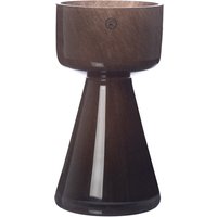 Vase / Kerzenhalter glas 15 cm H