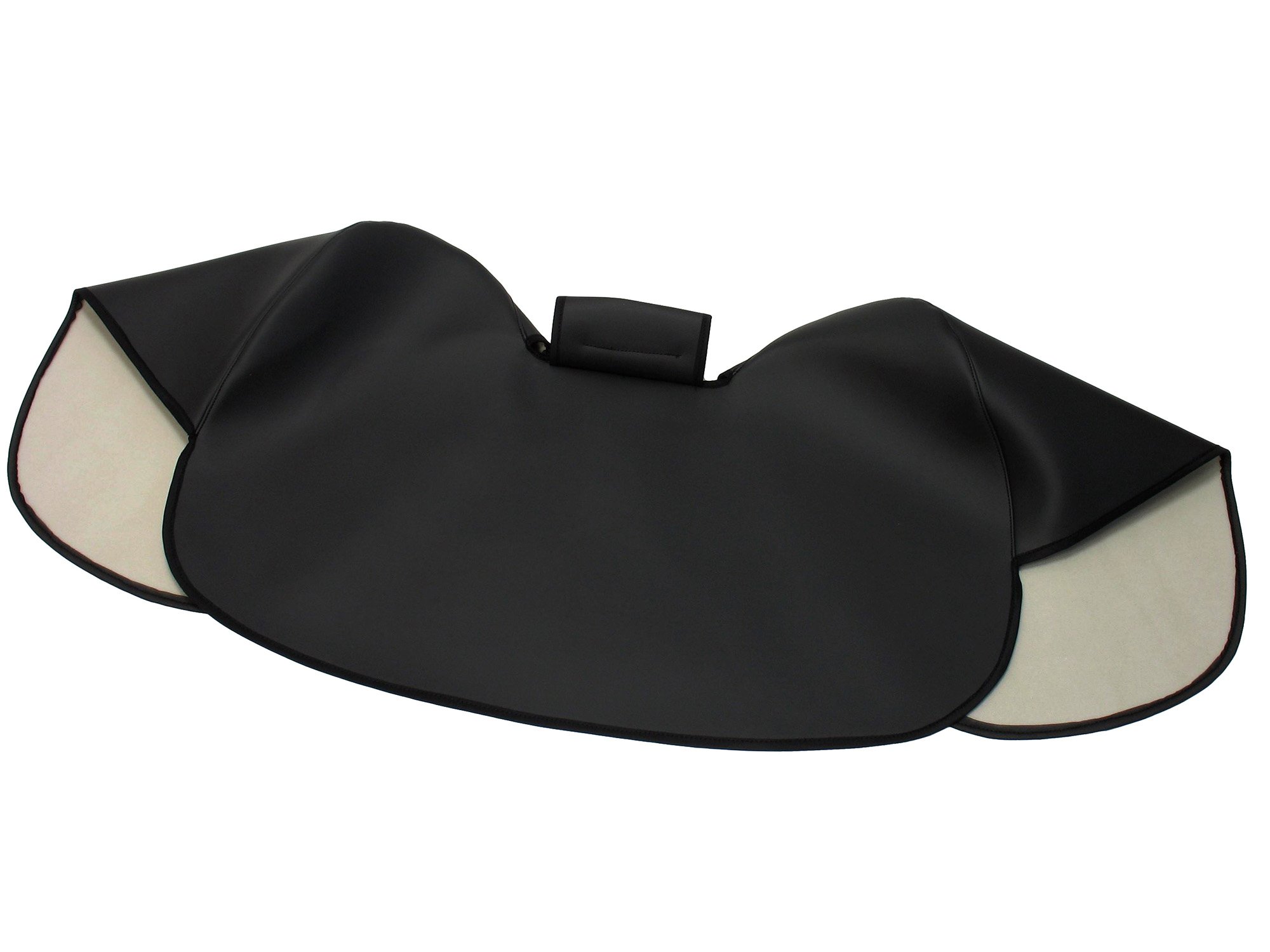 AKF Knieschutzdecke schwarz, gefüttert, Handarbeit - für Simson S50, S51, S70