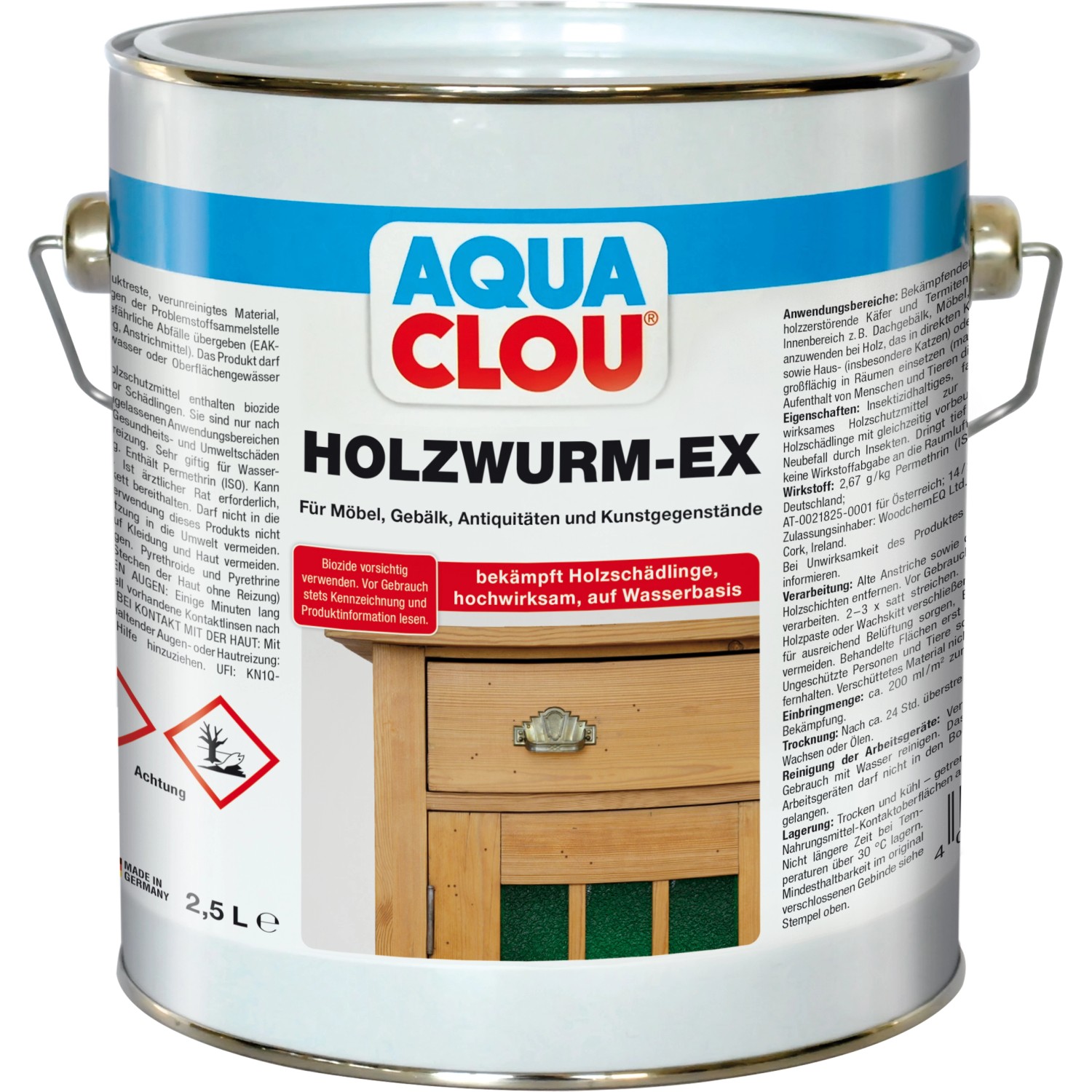 Aqua Clou Holzwurm-Ex Transparent 2,5 l