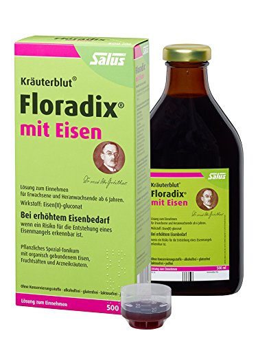 Salus Kräuterblut Floradix mit Eisen, 3er Pack (3 x 500ml)