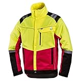 L+D worky 4112-M Forstschutz-Jacke Komfort Kleider-Größe: M Neongelb, Rot, Schwarz