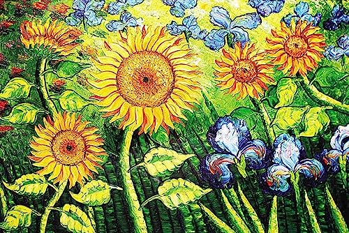 Sonnenblume: Jeder Tag ist EIN Neuer Anfang – 1500-teiliges Holzpuzzle – Puzzles für Erwachsene und Familie