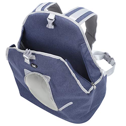 Clasken Dog Front Bag, Intimate Design Pet Rucksack, tragbar bequem für Dog Pet(Jean Blue)