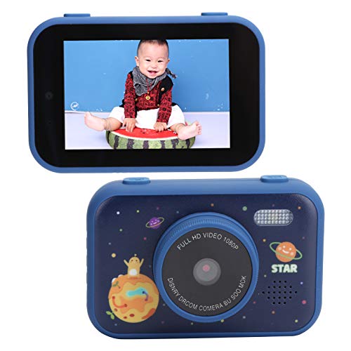 EBTOOLS1 Digitale Kinder Kamera, 3.5in Videokamera, Niedlich Kinderspielzeugkamera, Kinder Digitalkamera, HD Augenschutz Bildschirm, Geburtstagsgeschenk für Kinder, Mädchen, Junge(Blau)