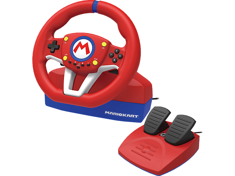 HORI Mario Kart Racing Wheel Lenkrad Pro MINI, und Pedale, Rot