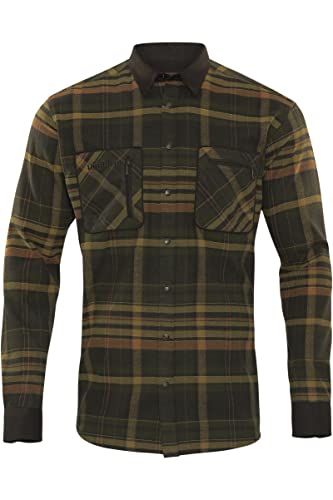 Härkila | Pajala Shirt | Professional Hunting Clothes & Equipment | Scandinavian Quality Made to Last | Green/Brown, XL