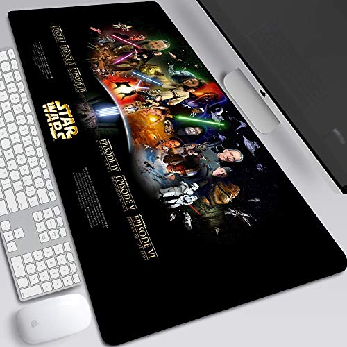 BILIVAN Skywalker Rise Star Wars 9 Gaming-Mauspad, groß, 900 x 400 mm, perfekte Präzision und Geschwindigkeit, Gaming-Mauspad mit 3 mm dicker Basis für Notebooks und PCs (25)