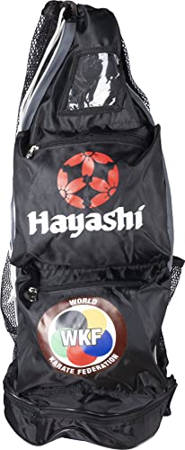 Hayashi Meshbag „WKF Deluxe“ - 65 cm x 26,8 cm x 26,8 cm, schwarz