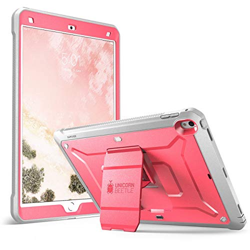 Supcase Schutzhülle für iPad Pro 10,5 Zoll (26,7 cm), robust, mit integriertem Displayschutz-Design für das Neue Apple iPad Pro 26,7 cm (10,5 Zoll), Rosa Grau