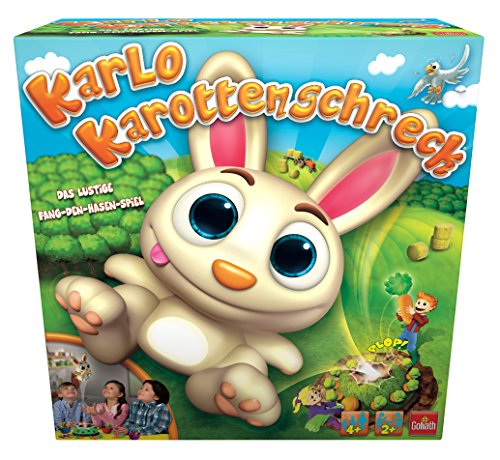 Goliath 30512 | Kinderspiel Karlo Karottenschreck | lustiges Fang-den-Hasen-Spiel | Spannendes Reaktions- und Geschicklichkeitsspiel | ab 4 Jahren