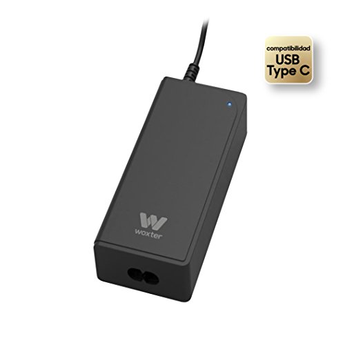 Woxter 65 C – Netzteil 65 W Notebook-mit USB-Stecker Typ C, Schwarz