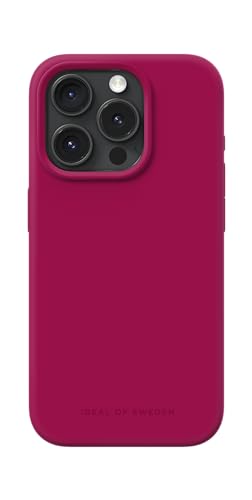 IDEAL OF SWEDEN Griffige Silikon-Handyhülle mit Einer glatten Haptik und leichtem Gefühl - Schützende stoßfeste Hülle in trendigen Farbdesigns, Kompatibel mit iPhone 15 Pro (Magenta)