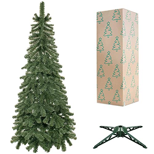 SPRINGOS Weihnachtsbaum Tannenbaum Tanne 180 cm Künstlich Naturgetreu Christbaum inkl. Ständer