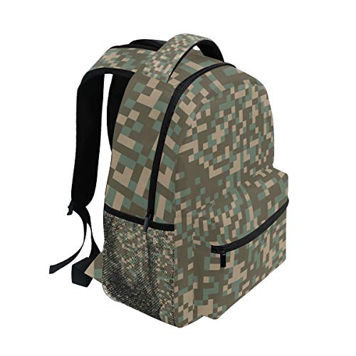 FANTAZIO Rucksäcke Rot Camouflage Schultasche Daypack One Size 5