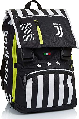Big Juventus, erweiterbarer Rucksack, Best Match, Schwarz und Weiß, Schule & Freizeit, Schwarz/Weiß, Taglia unica, Casual
