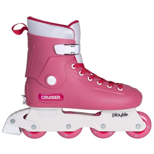 Playlife Kinder Inline Skate Cruiser Pink ADJ., größenverstellbar, in Pink für Mädchen